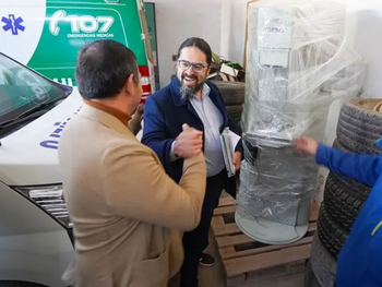 El ministro de Salud, Martín Regueiro, recorrió el hospital de Añelo
