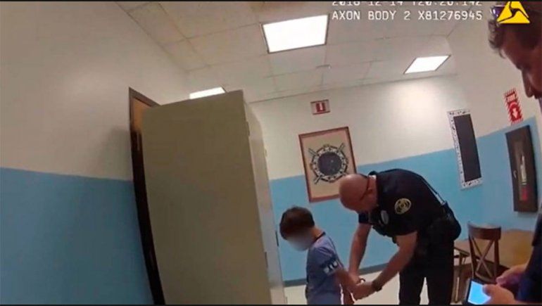La Policía arrestó a un niño de 8 años y con discapacidad