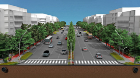 La obra de la avenida Mosconi promete cambiar para siempre el tránsito en Neuquén. | LM Neuquen La obra de la avenida Mosconi promete cambiar para siempre el tránsito en Neuquén.