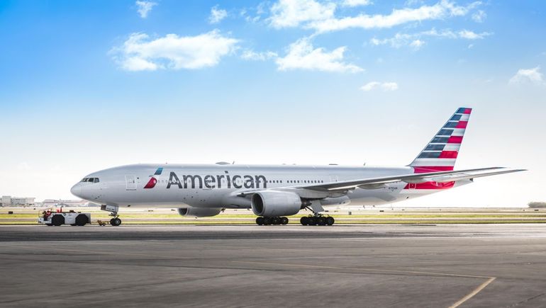 El avión de American Airlines fue el escenario del extraño suceso. El avión de American Airlines fue el escenario del extraño suceso.