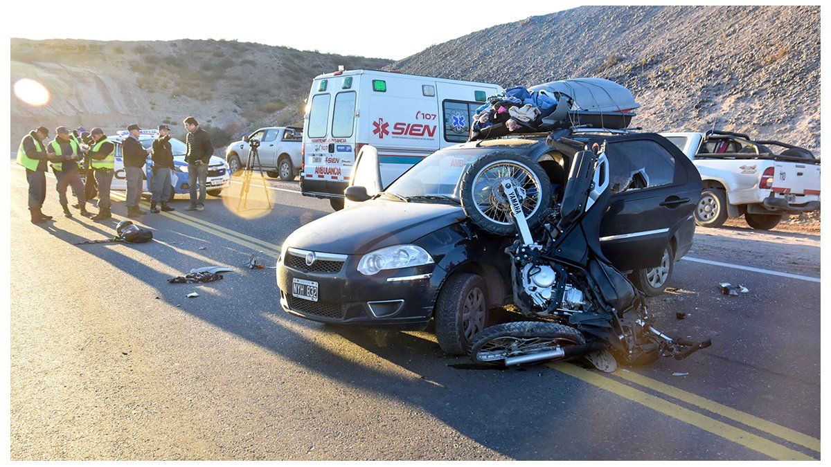 Un motociclista herido en un accidente en Autovía Norte