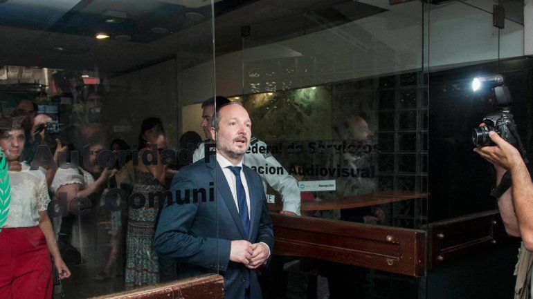 Sabbatella logró ingresar al edificio de la Afsca. (Foto de archivo).&nbsp;