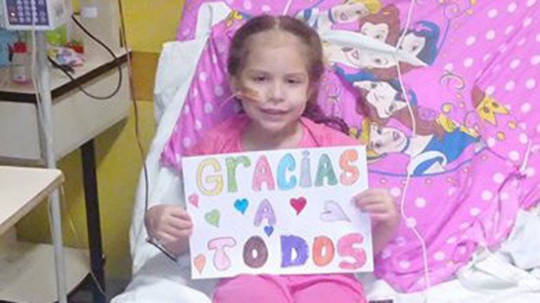La niña se encentra internada en el hospital Garrahan.
