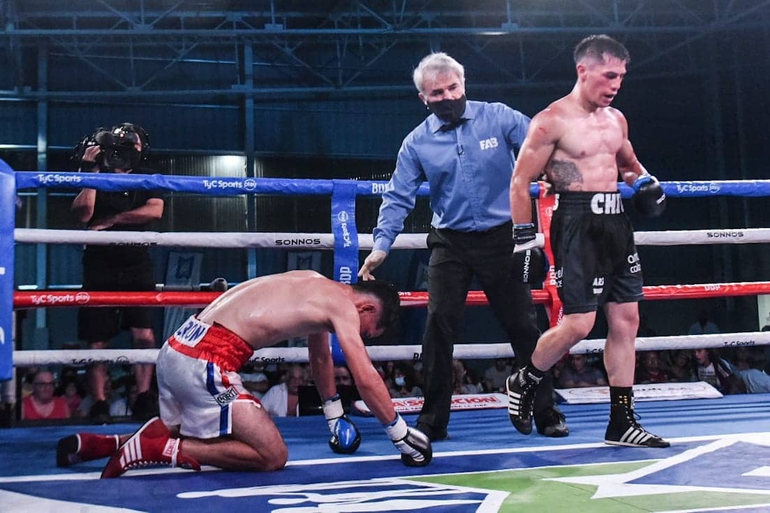 Promesas de nocaut: hora y TV de peleas de Sansón Rosa y del neuquino Chiva Rojas