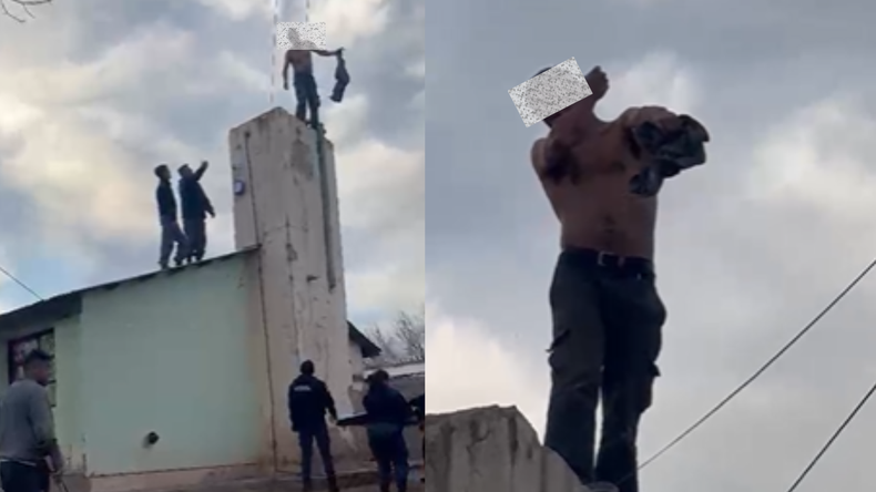 Fuerte video: un hombre fue enlazado como un animal en un polémico operativo policial | LM Neuquen Fuerte video: un hombre fue enlazado como un animal en un polémico operativo policial
