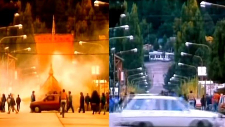 Imágenes de Caleuche, la nave de los locos (1995) tomadas en el centro de San Martín.