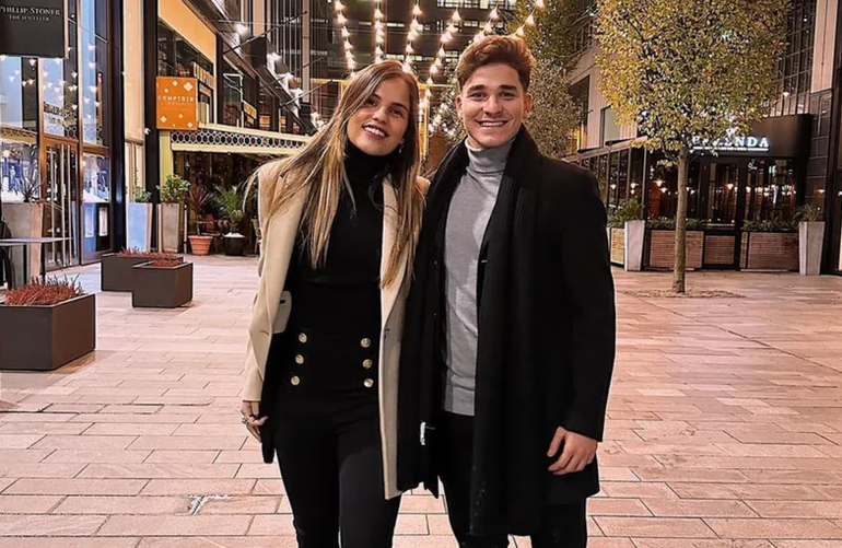 Emilia, la novia de Julián Álvarez, es oriunda de Calchín, el mismo pueblo donde nació el delantero de la selección nacional.