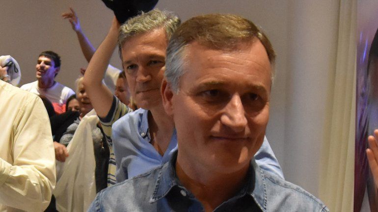 David Schlereth celebró en el Hotel del Comahue el triunfo de Cambiemos.&nbsp;