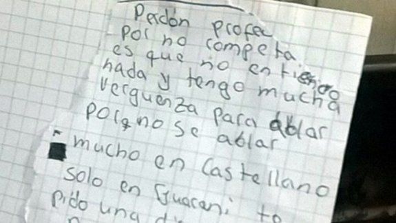 emotiva carta de un alumno: perdon profe, no entiendo nada