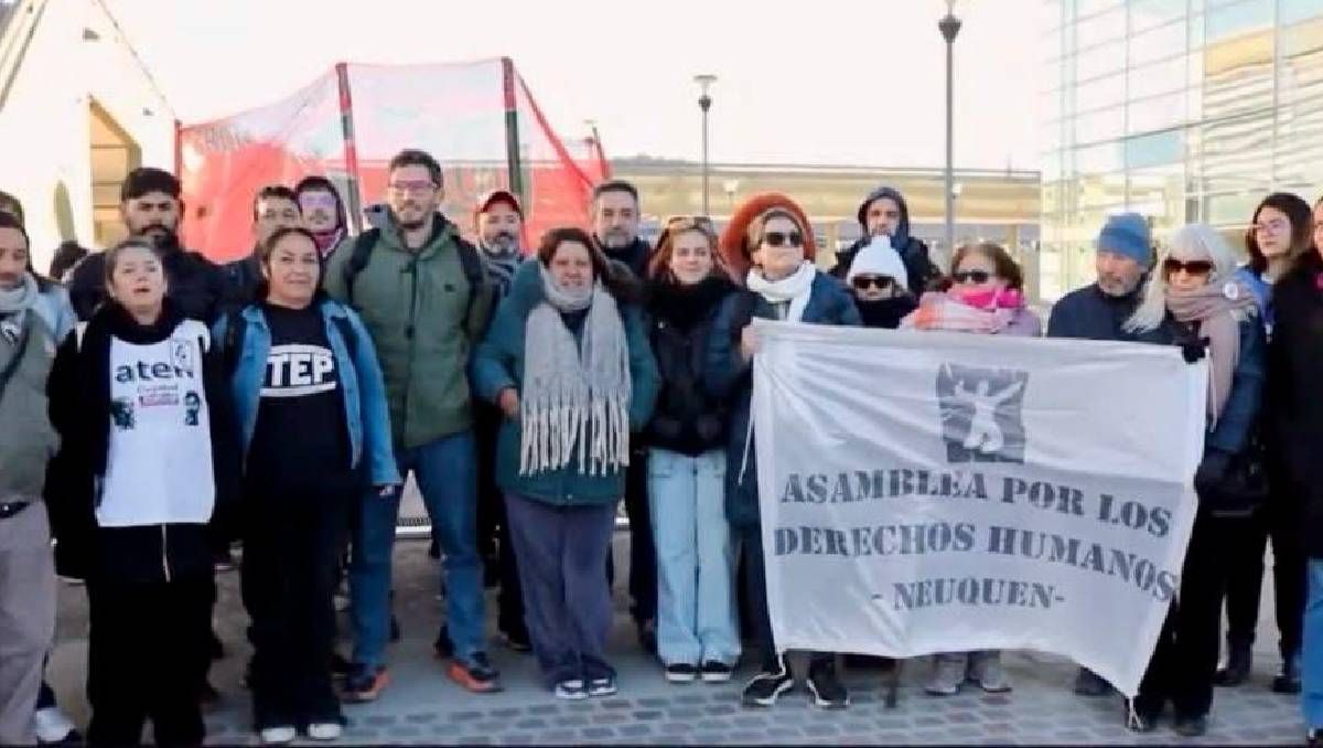 Organizciones sociales estuvieron en Ciudad Judicial en una jornada de protesta.