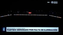 Barracas Central jugó por primera vez en su estadio con sistema de iluminación, pero hubo fallas. Barracas Central jugó por primera vez en su estadio con sistema de iluminación, pero hubo fallas.