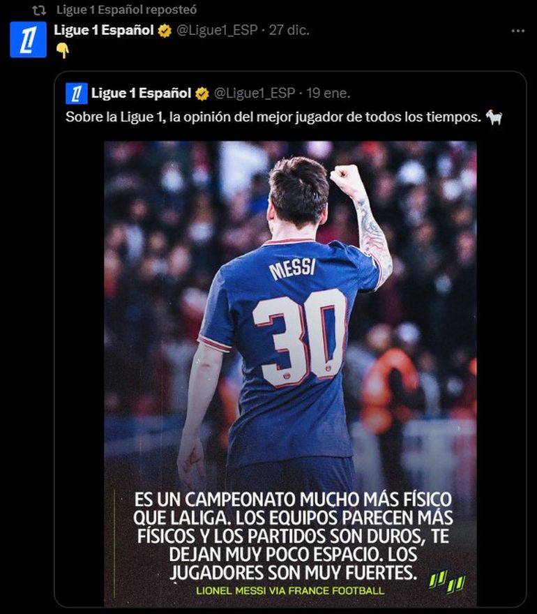 La Ligue 1 le respondió a Cristiano Ronaldo con indirectas en redes sociales La Ligue 1 le respondió a Cristiano Ronaldo con indirectas en redes sociales