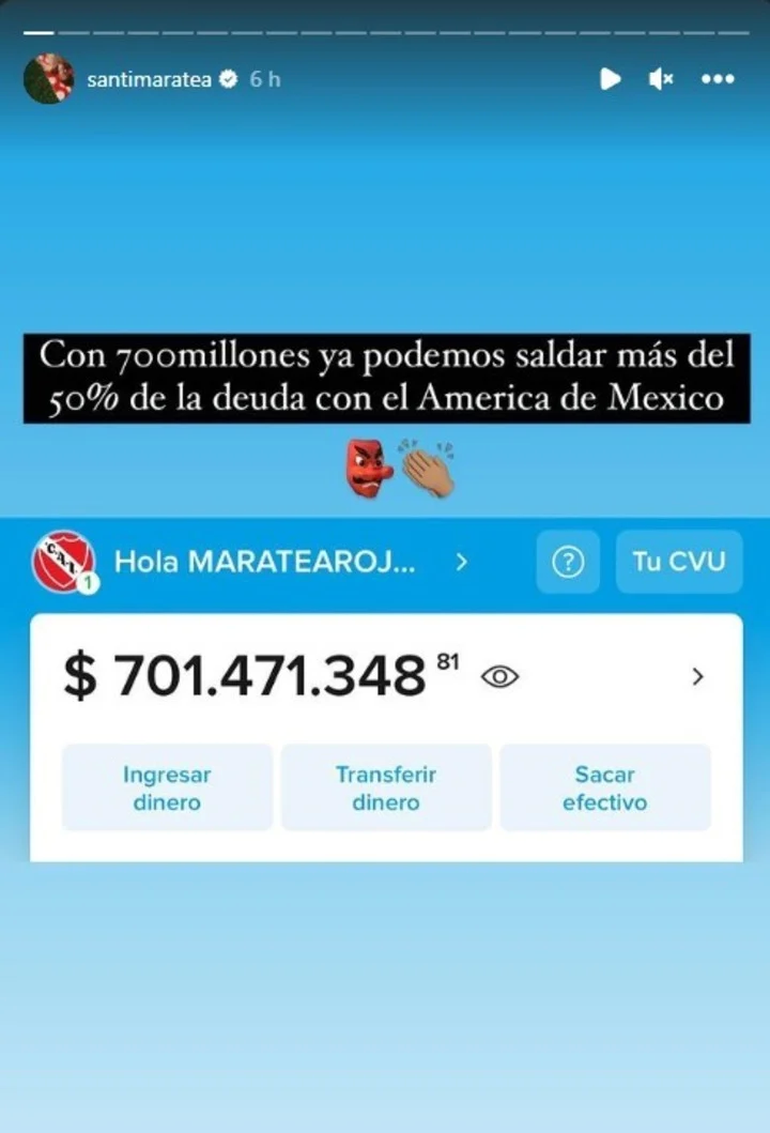 Santi Maratea mostrando como avanza la colecta Santi Maratea mostrando como avanza la colecta