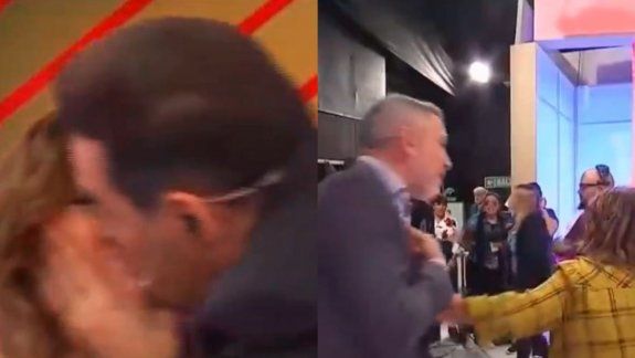 Iúdica le dio un beso a una colega y explotaron las redes