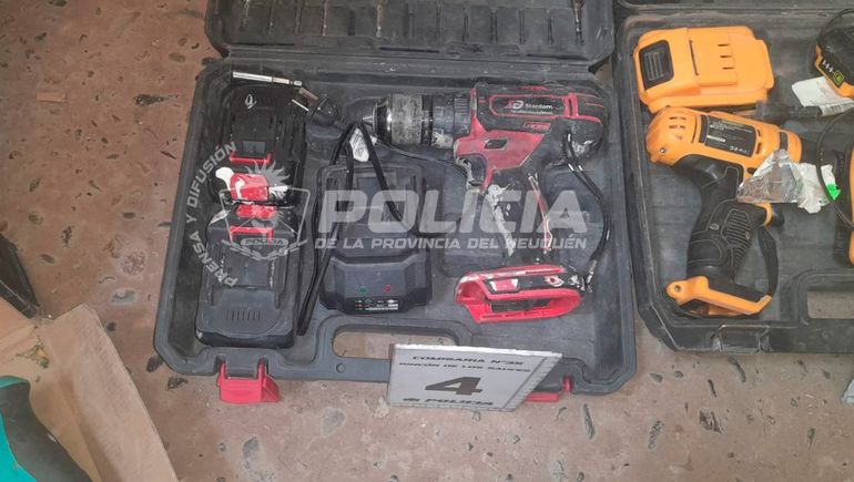 La Policía recuperó herramientas robadas en Rincón de los Sauces