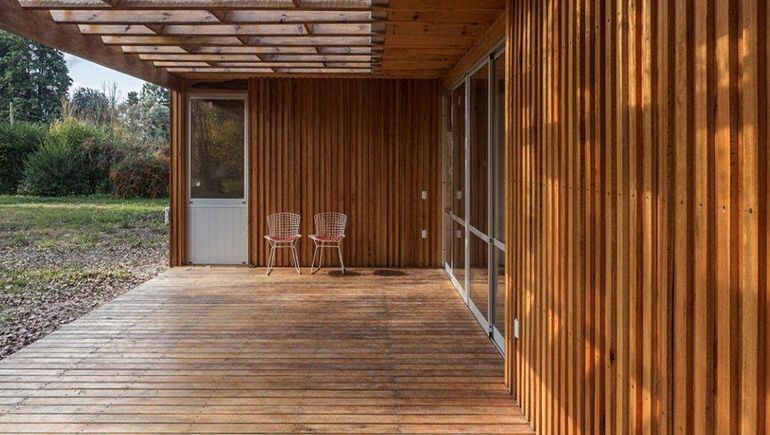 El sistema de entramado en madera permite reducir residuos y optimizar la eficiencia energética durante toda la construcción. El sistema de entramado en madera permite reducir residuos y optimizar la eficiencia energética durante toda la construcción.