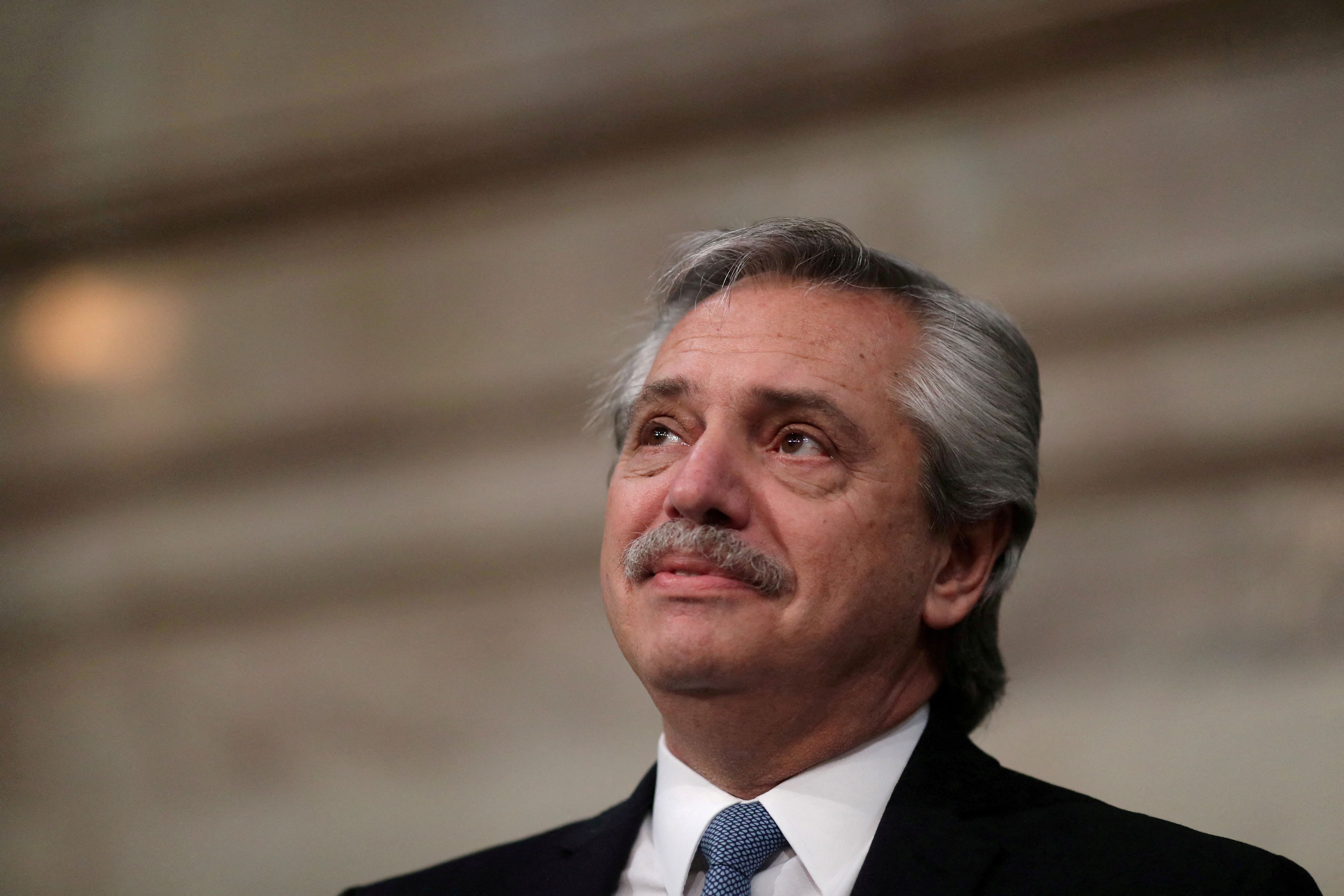 Alberto Fernández abrió las sesiones en el Congreso Nacional en Buenos Aires. REUTERS/Agustin Marcarian/File Photo/File