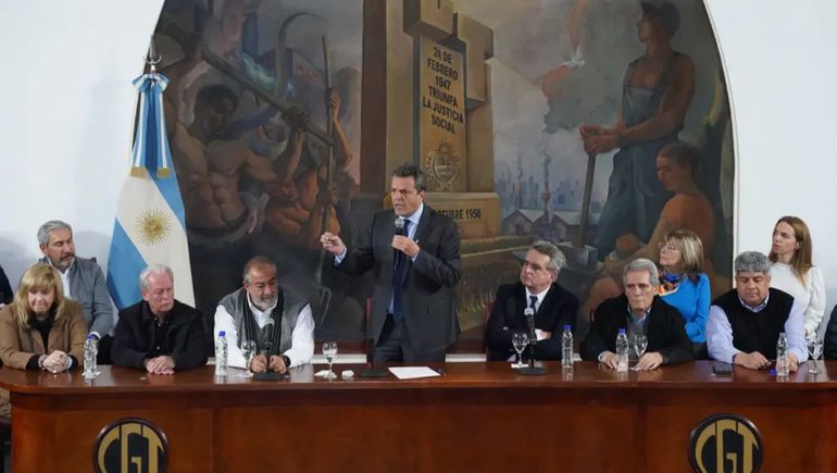 La CGT respaldó las medidas anunciadas por Sergio Massa.