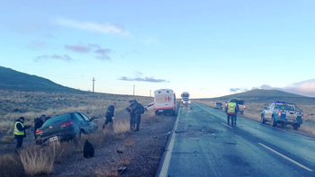 Un accidente fatal se produjo en la Ruta 40, cerca de Las Lajas Un accidente fatal se produjo en la Ruta 40, cerca de Las Lajas