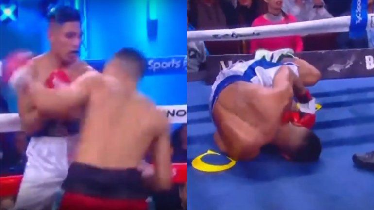 Dramático KO: inconsciente y sin reacción, un boxeador argentino asustó a todos