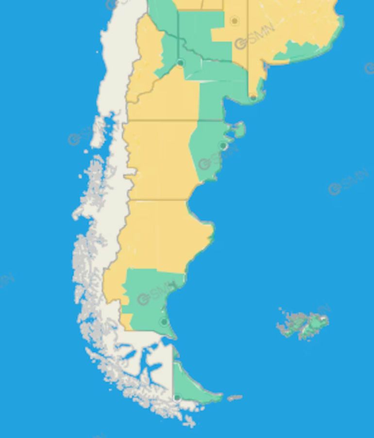 El Servicio Meteorológico Nacional emitió una alerta por vientos fuertes para alguna provincias del sur del país. El Servicio Meteorológico Nacional emitió una alerta por vientos fuertes para alguna provincias del sur del país.