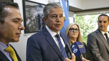 El gobernador Rolando Figueroa y el ministro de Seguridad, Matías Nicolini, se reunieron con la presidenta del TSJ, Soledad Gennari, y el fiscal general José Gerez.