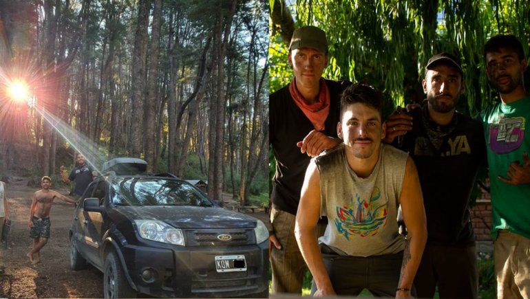 Salieron a unir América en camioneta y terminaron ayudando en El Hoyo