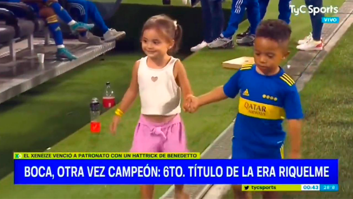 Video: la reacción de Figal al ver a su hija de la mano con el hijo de Fabra