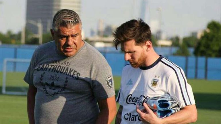 Chiqui Tapia y Lionel Messi