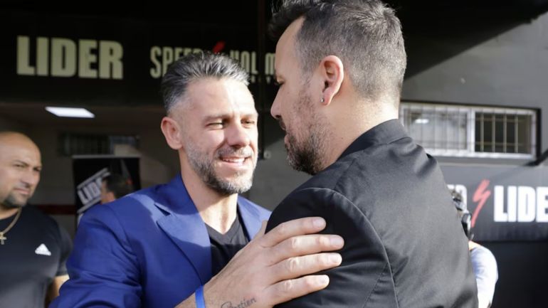El Ogro Fabbiani y Martín Demichelis
