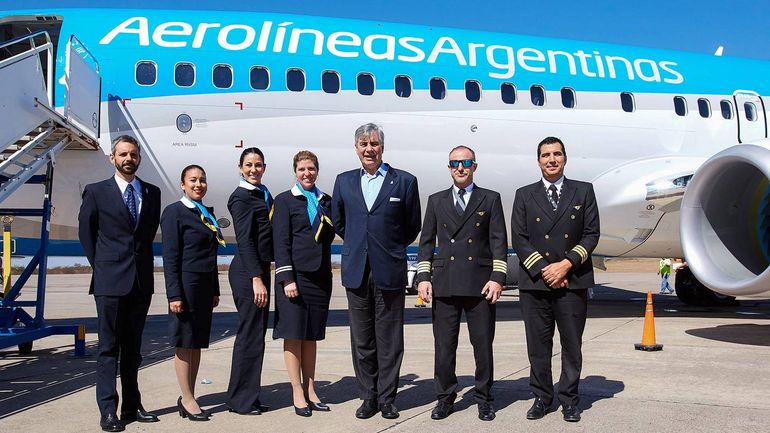 Pilotos Aerolíneas Argentinas. Foto: Google.