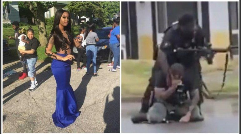 Policía mató a una joven y se puso a llorar en el lugar