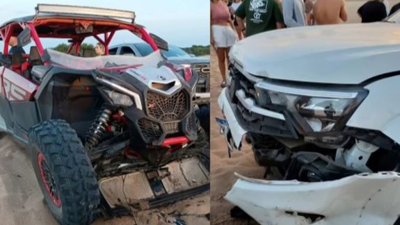 Brutal choque entre dos UTV y una camioneta: un nene de 8 años en estado crítico