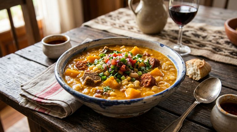 Un plato de locro siempre es una delicia.