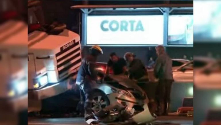 Panamericana: tres muertos al desprenderse el contenedor de un camión