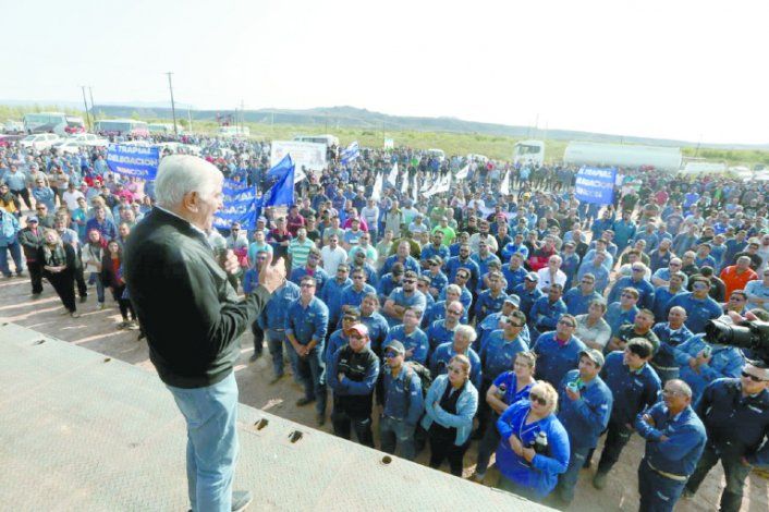 Guillermo Pereyra, ayer, al hablar en una asamblea.
