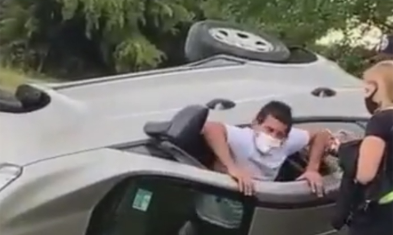 Video: El tremendo accidente con el Pulga Rodríguez de héroe
