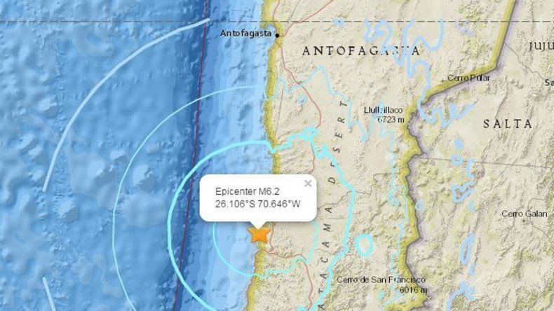 Chile volvió a temblar: no hubo daños materiales ni víctimas