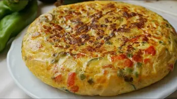 Tortilla de verdura, fácil y deliciosa. Tortilla de verdura, fácil y deliciosa.