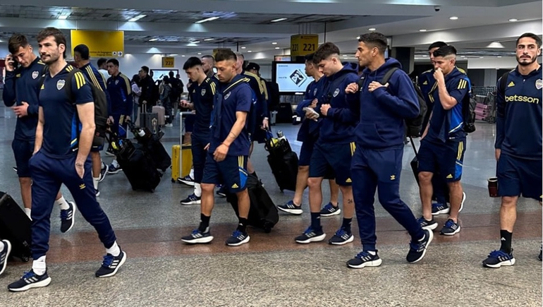 El plantel de Boca llegó a San Pablo y este miércoles a las 10 de la mañana tendrá su última práctica antes de jugar con Palmeiras.&nbsp;
