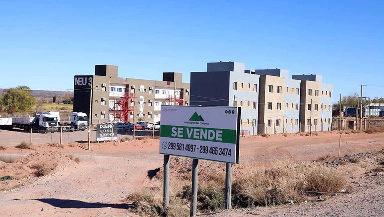 Los barrios petroleros en Añelo son un boom