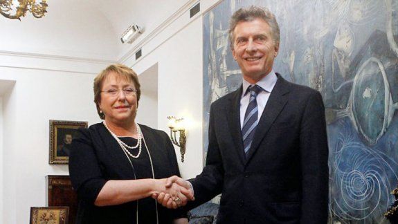 Los dos presidentes, en Santiago, el 4 de diciembre.