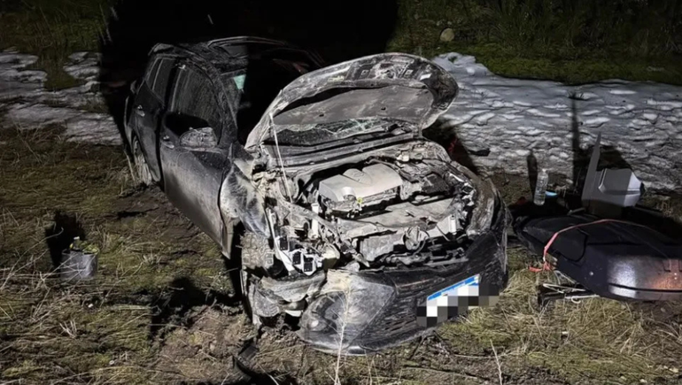 Grave accidente en Ruta 40: se fue a la banquina, volcó y terminó en terapia intensiva