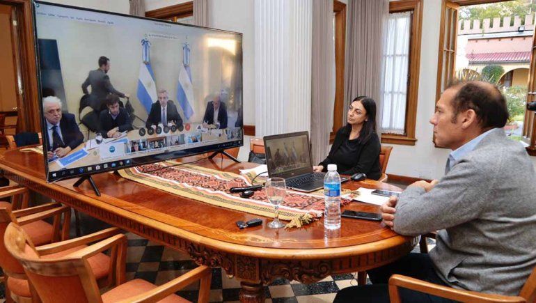Gutiérrez participó de teleconferencia con el Presidente