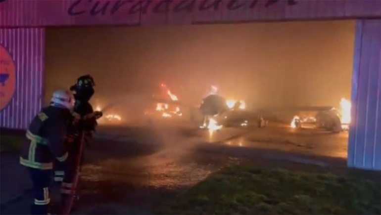 Mapuches incendiaron cuatro avionetas en el sur de Chile