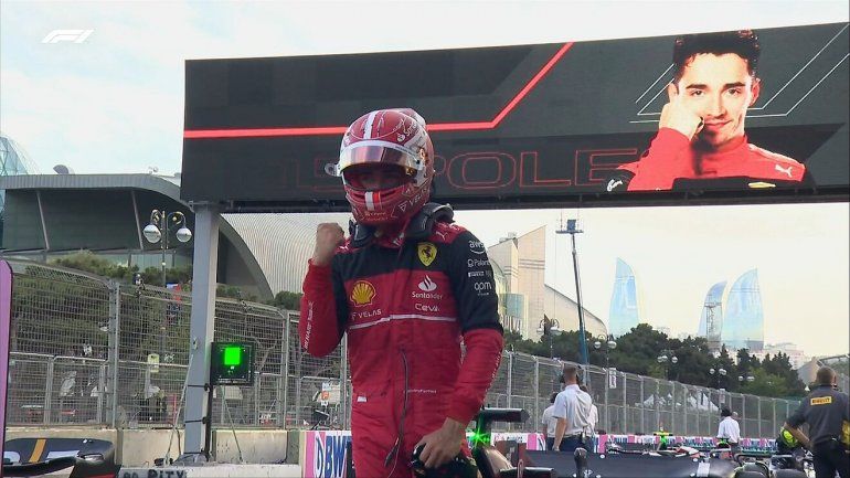 Charles Leclerc se quedó con la pole con un record histórico en el circuito callejero de Azerbaiyán.