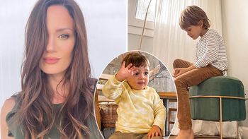 Los hijos de Paula Chaves, en el medio de la escena. Los hijos de Paula Chaves, en el medio de la escena.