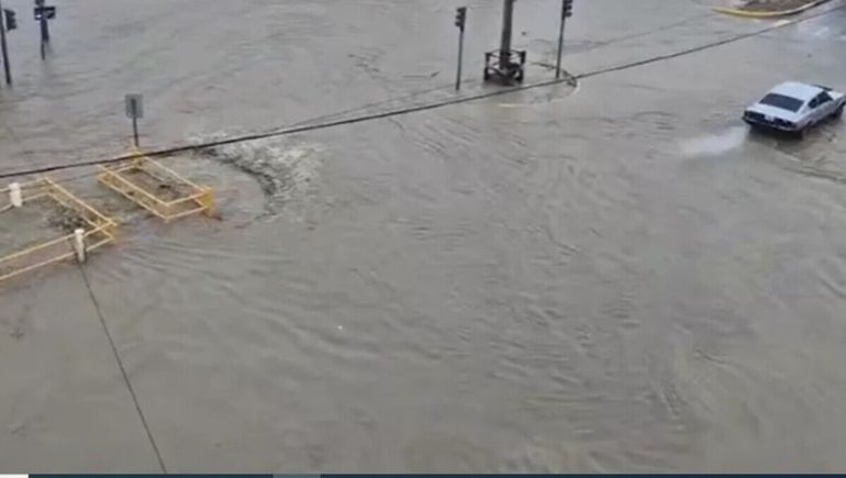 Inundaciones en Comodoro Rivadavia.