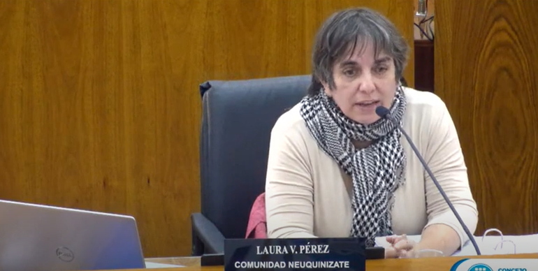 La concejala Laura Pérez. La concejala Laura Pérez.