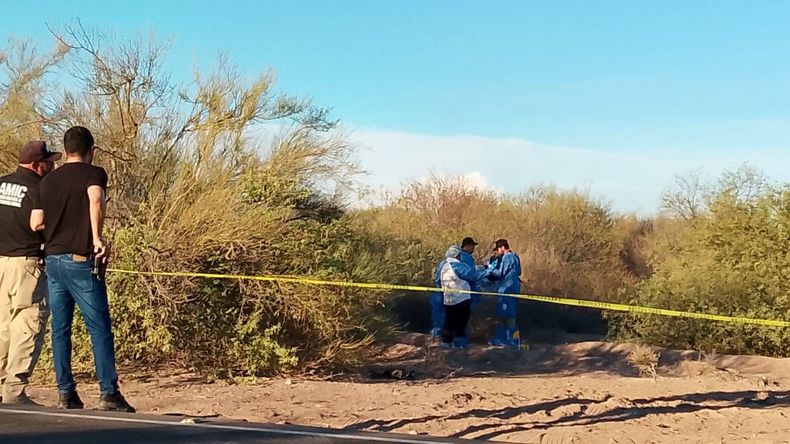 Una llamada anónima advirtió sobre los cadáveres de las tres menores al costado de una ruta al noroeste de México.